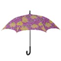 Folk floral pattern. Abstract flowers surface design. Seamless pattern Hook Handle Umbrellas (Large) View3