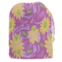 Folk floral pattern. Abstract flowers surface design. Seamless pattern Drawstring Pouch (3XL) View1