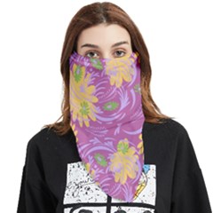 Folk Floral Pattern  Abstract Flowers Surface Design  Seamless Pattern Face Covering Bandana (triangle) by Eskimos