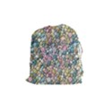 Multicolored Watercolor Stones Drawstring Pouch (Medium) View1