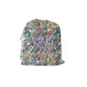 Multicolored Watercolor Stones Drawstring Pouch (Medium) View2