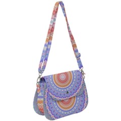 Pretty Pastel Boho Hippie Mandala Saddle Handbag by CrypticFragmentsDesign