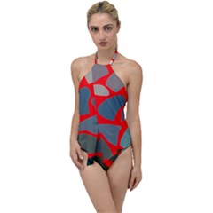 Graphic Go With The Flow One Piece Swimsuit by grafikamaria