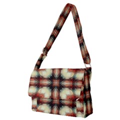 Royal Plaid  Full Print Messenger Bag (m) by LW41021