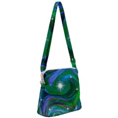 Night Sky Zipper Messenger Bag by LW41021