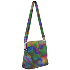 Prisma Colors Zipper Messenger Bag by LW41021