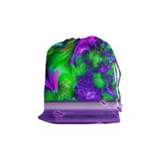Feathery Winds Drawstring Pouch (medium) by LW41021