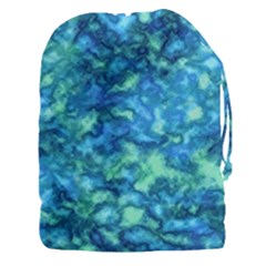 Deep Blues Drawstring Pouch (3xl) by AlkaravanCreations