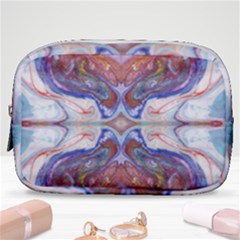 Abstract Marbling Repeats Make Up Pouch (small) by kaleidomarblingart