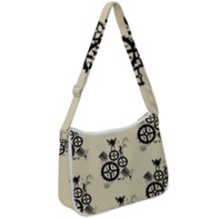 Angels Zip Up Shoulder Bag by PollyParadise