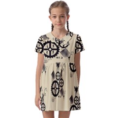 Angels Kids  Asymmetric Collar Dress by PollyParadise