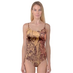 Abstract Cracked Texture Print Camisole Leotard  by dflcprintsclothing