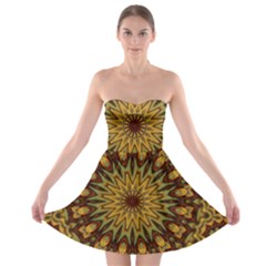 Woodwork Strapless Bra Top Dress by LW323