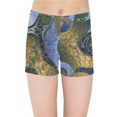 Ancient Seas Kids  Sports Shorts by LW323