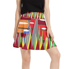 Forrest Sunset Waistband Skirt by LW323