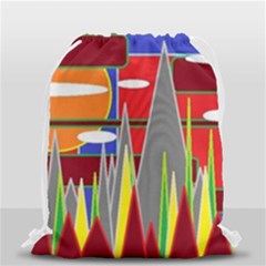 Forrest Sunset Drawstring Bag (small) by LW323
