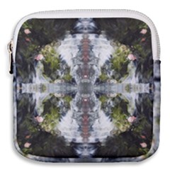Mixed Media Painting Repeats Mini Square Pouch by kaleidomarblingart