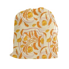 Folk Floral Pattern  Abstract Flowers Surface Design  Seamless Pattern Drawstring Pouch (2xl) by Eskimos