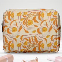 Folk Floral Pattern  Abstract Flowers Surface Design  Seamless Pattern Make Up Pouch (large) by Eskimos