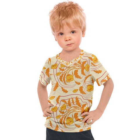 Folk Floral Pattern  Abstract Flowers Surface Design  Seamless Pattern Kids  Sports Tee by Eskimos