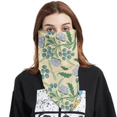Folk Floral Pattern  Abstract Flowers Surface Design  Seamless Pattern Face Covering Bandana (triangle) by Eskimos