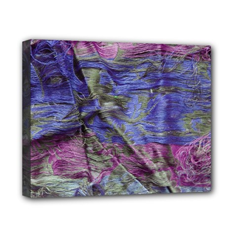 Warp And Weft Canvas 10  X 8  (stretched) by kaleidomarblingart