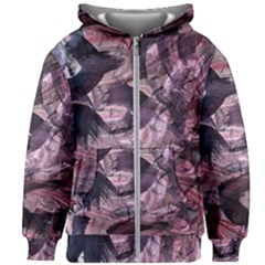  Abstract Marbling Kids  Zipper Hoodie Without Drawstring by kaleidomarblingart