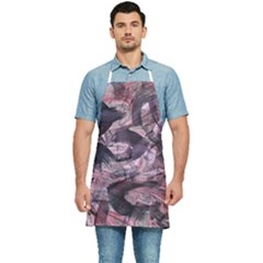  Abstract Marbling Kitchen Apron by kaleidomarblingart