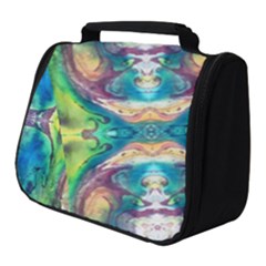 Velvet Repeat Full Print Travel Pouch (small) by kaleidomarblingart