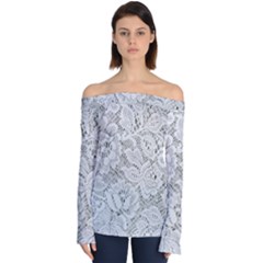 Lacy Off Shoulder Long Sleeve Top by LW323
