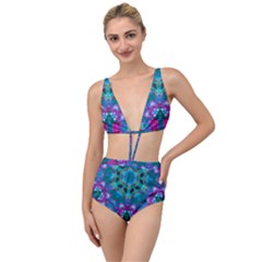 Peacock2 Tied Up Two Piece Swimsuit by LW323