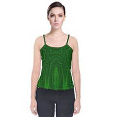 Freshspring3 Velvet Spaghetti Strap Top by LW323