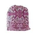 Pink marbling symmetry Drawstring Pouch (XL) View2