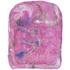 Pink Feathers Full Print Backpack by kaleidomarblingart