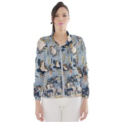Famous Heroes Of The Kabuki Stage Played By Frogs  Women s Windbreaker by Sobalvarro