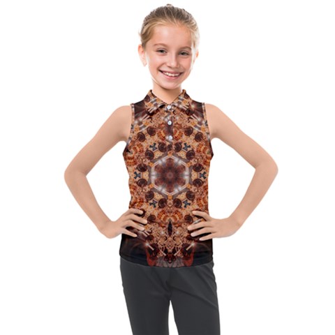 Majesty Kids  Sleeveless Polo Tee by LW323