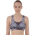 Turquoise Black Arabesque Repeats Back Weave Sports Bra View1