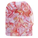 Cherry Blossom Cascades Abstract Floral Pattern Pink White  Drawstring Pouch (3XL) View1
