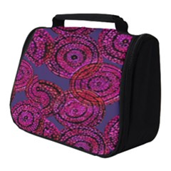 Unusual Circles  Abstraction Full Print Travel Pouch (small) by SychEva