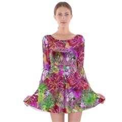 Jungle Love Long Sleeve Skater Dress by PollyParadise