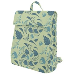Folk Floral Pattern  Abstract Flowers Surface Design  Seamless Pattern Flap Top Backpack by Eskimos