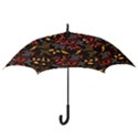 Folk floral pattern. Abstract flowers surface design. Seamless pattern Hook Handle Umbrellas (Small) View3