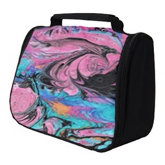 Marbling Abstract Full Print Travel Pouch (small) by kaleidomarblingart