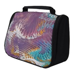 Painted Feathers Full Print Travel Pouch (small) by kaleidomarblingart