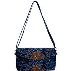 Fractal Galaxy Removable Strap Clutch Bag by MRNStudios