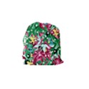 Floral-diamonte Drawstring Pouch (Small) View2