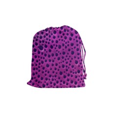 Purple Abstract Print Design Drawstring Pouch (medium) by dflcprintsclothing