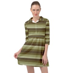 Linear Warm Print Design Mini Skater Shirt Dress by dflcprintsclothing