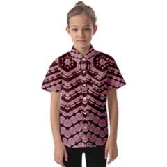 Burgundy Kids  Short Sleeve Shirt by LW323