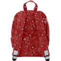 Folk floral pattern. Flowers abstract surface design. Seamless pattern Zip Up Backpack View3